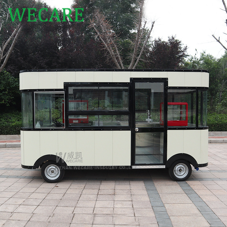 Wecare electric mobile snack machines food truck seasoning plant food shop mobile food cart trailer for sale in philippines