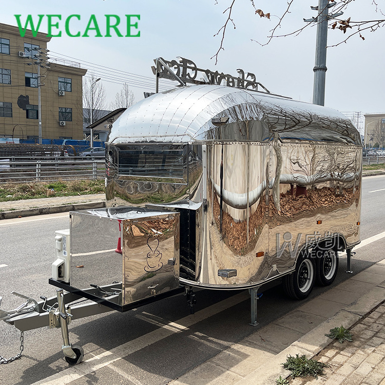 Wecare 350*210*210cm ice cream food truck mobile coffee cart catering trailer food