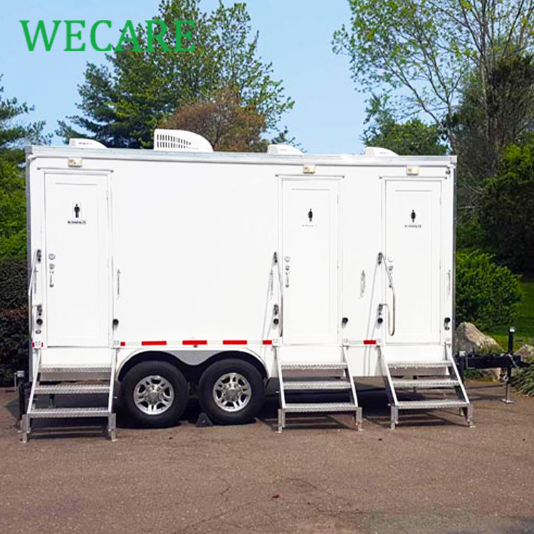 Wecare luxury portable bathroom restroom trailer toilet manufacturers outdoor portable toilets camping mobile plastic price