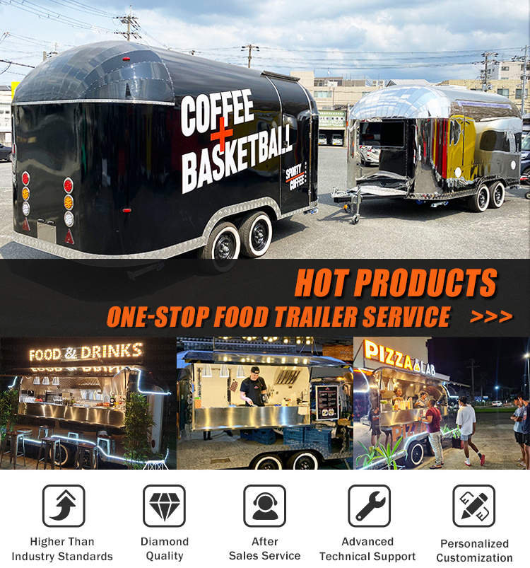 Wecare Concession Catering Mobile Bar BBQ Food Trailer Fully Equipped Ice Cream Coffee Fast Food Truck