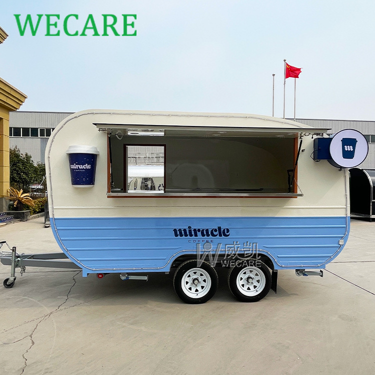 Wecare Concession Catering Mobile Bar BBQ Food Trailer Fully Equipped Ice Cream Coffee Fast Food Truck