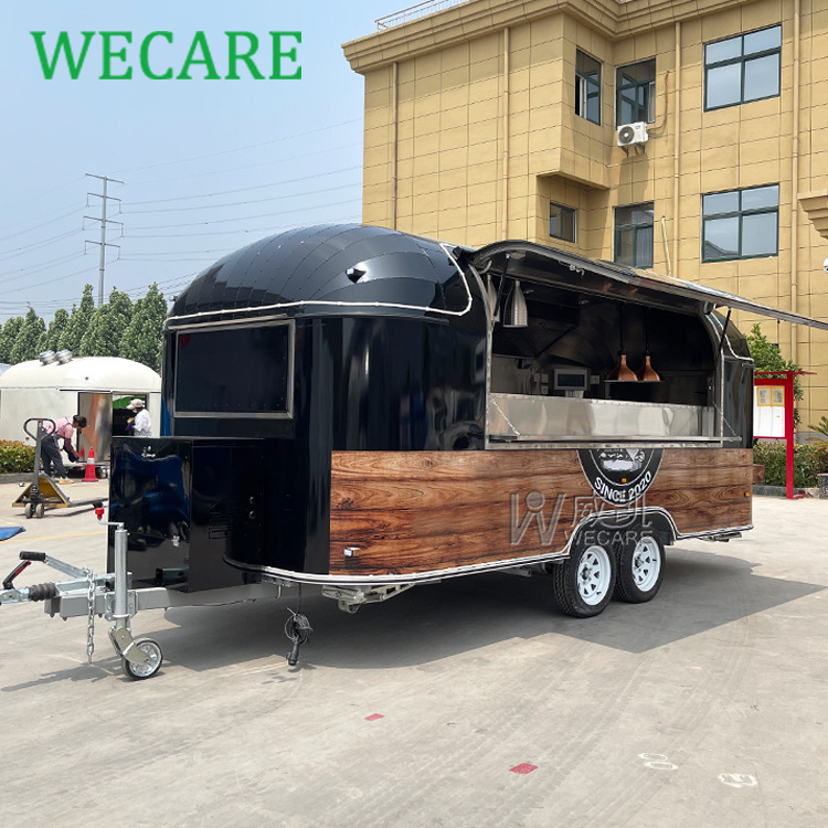 Airstream mobile bar foodtruck concession food catering bbq beer trailer pizza food truck with fully kitchen equipped restaurant