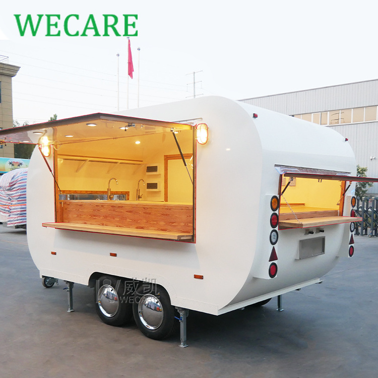 Wecare Remorque Foodtruck Mobile Food Catering Trailer Fully Equipped Outdoor Mobile Beer Ice Cream Coffee Carts Food Shop