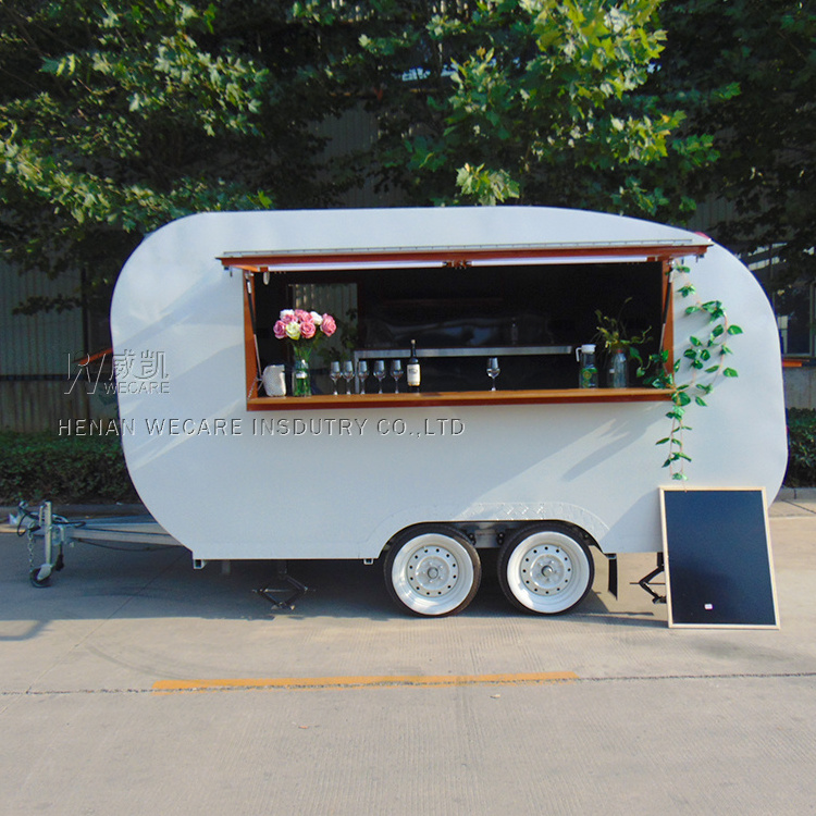 Factory price commercial catering trailer mobile snack juice drink bar trailer mobile bar beer truck vintage food truck for sale