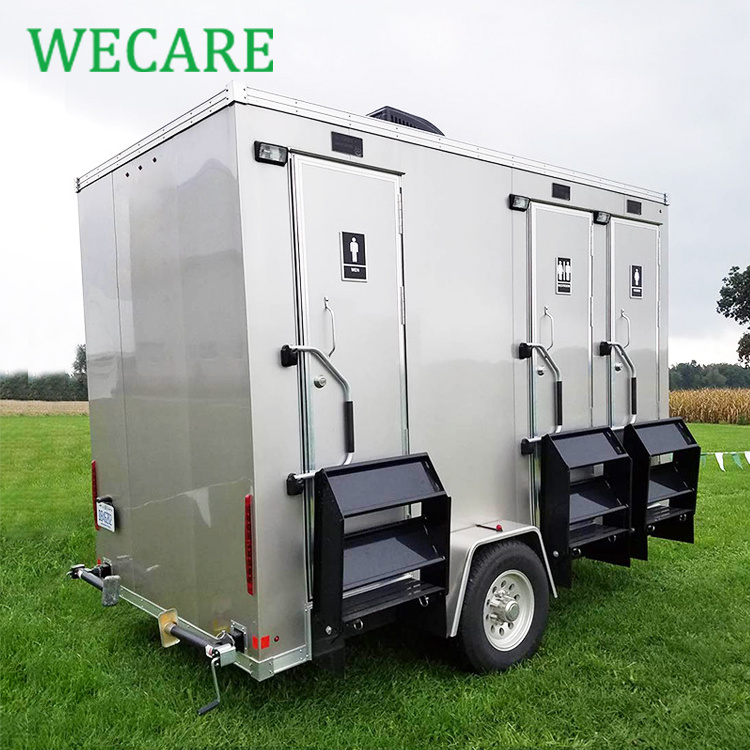 Wecare luxury portable bathroom restroom trailer toilet manufacturers outdoor portable toilets camping mobile plastic price