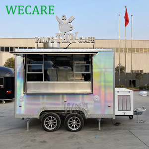 Wecare Mini Coffee Shop Truck  Fast Food Selling Car Hot Dog Caravans Cart Snack Food Kiosk Caravan Outdoor for Sale Craigslist