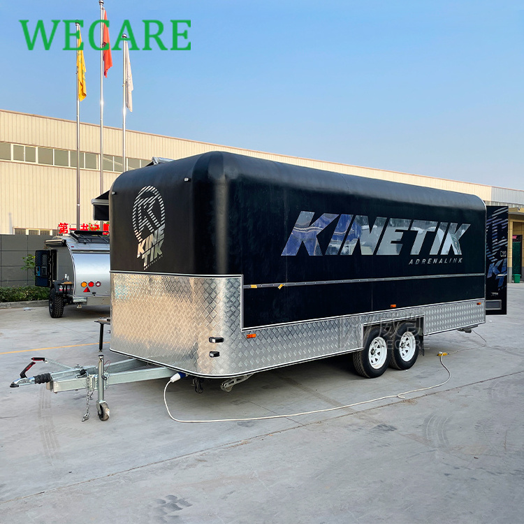 Wecare Custom Multi-functional Mobile Stage Exhibition Trailer Catering Mobile Bar Food Trailer Mobile Fast Food Truck Food Shop