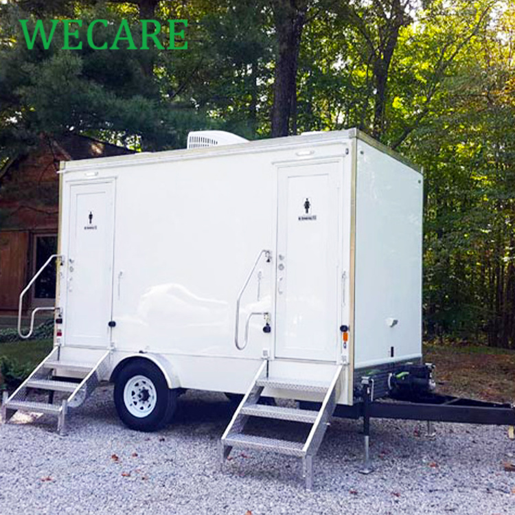 Wecare luxury portable bathroom restroom trailer toilet manufacturers outdoor portable toilets camping mobile plastic price