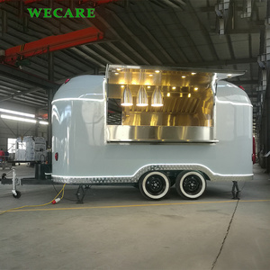 Wecare custom remorque coffee food truck mobile airstream food trailer with full kitchen equipments for sale