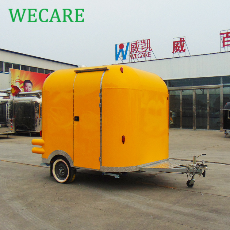 Wecare street mobile food trailer truck coffee cart food vending carts for sale