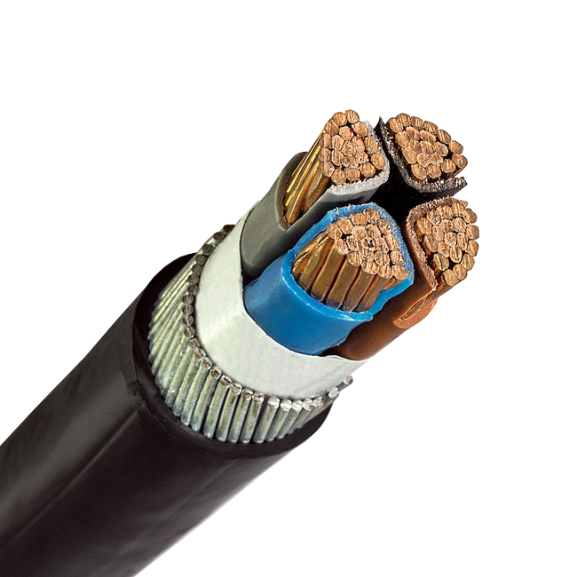 4 core armored power cable 600V copper core power cable and copper cables