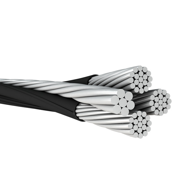 Aerial cable covered line wires up to 35KV service drop cable Aluminum Cable 16mm2 xlpe insulated twisted service