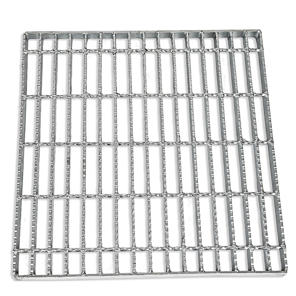 Galvanized steel driveway grating floor heavy duty metal bearing bar steel grid serrated steel grating