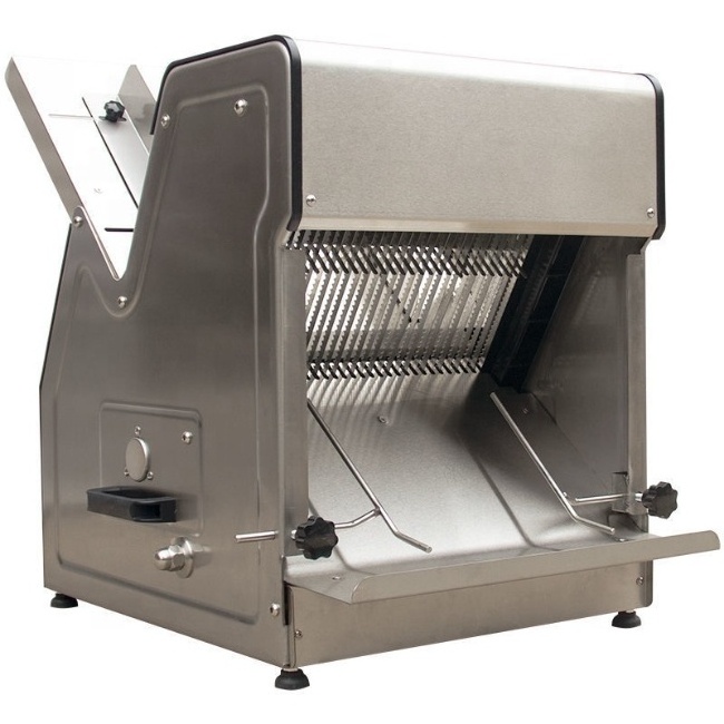 Horizontal Bakery Usage Hotdog Bread Bun Hamburger Bun Slicing Cutting Slicer Machine