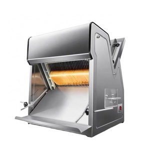 Horizontal Bakery Usage Hotdog Bread Bun Hamburger Bun Slicing Cutting Slicer Machine