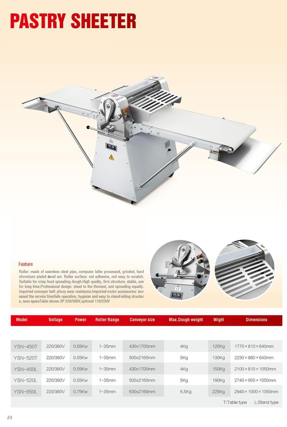 New Vertical Industrial Bread Dough Sheeter Desktop Crisp Machine/Pastry Food Mixing Machine for Sales