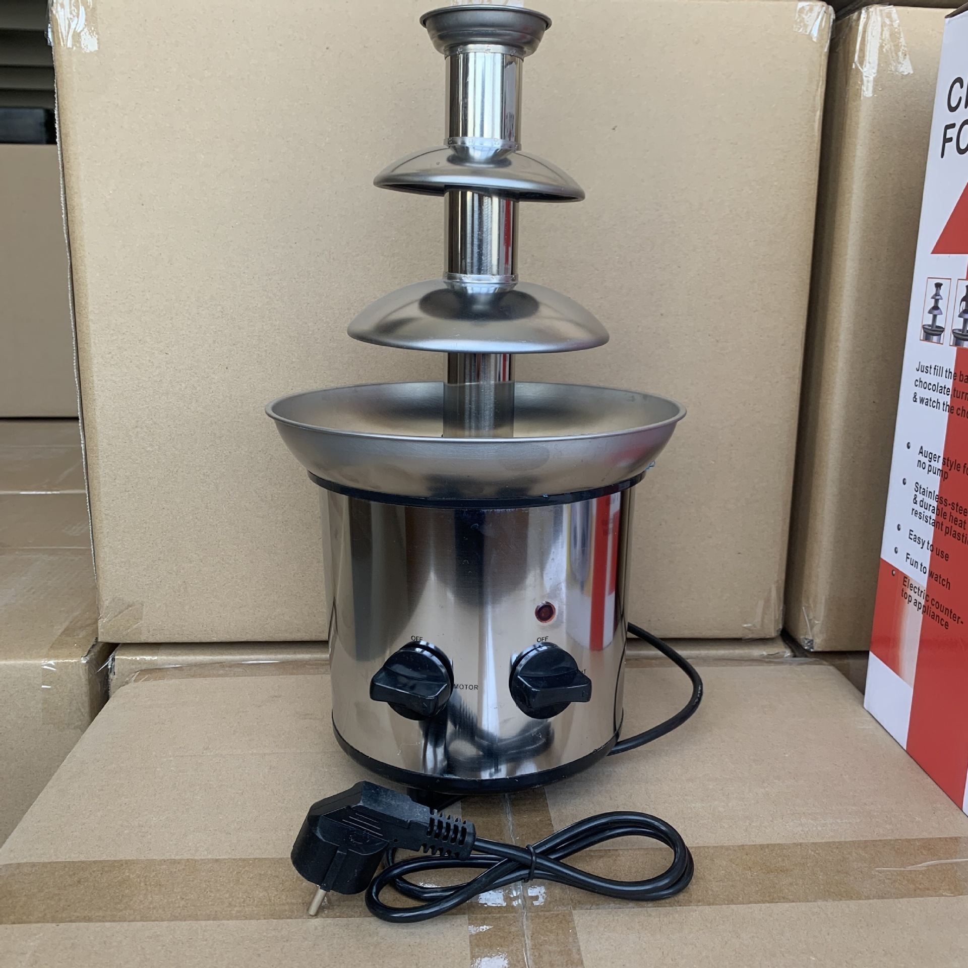 4 Layer 60cm Height Commercial Cascade  Chocolate Fountain Machine