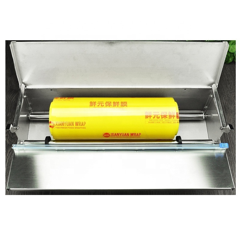 Manual Stainless Steel Plastic Food Cling Film Wrapping Sealing Home Supermarket Food Fruit Vegetable Packing Wrapper Machine