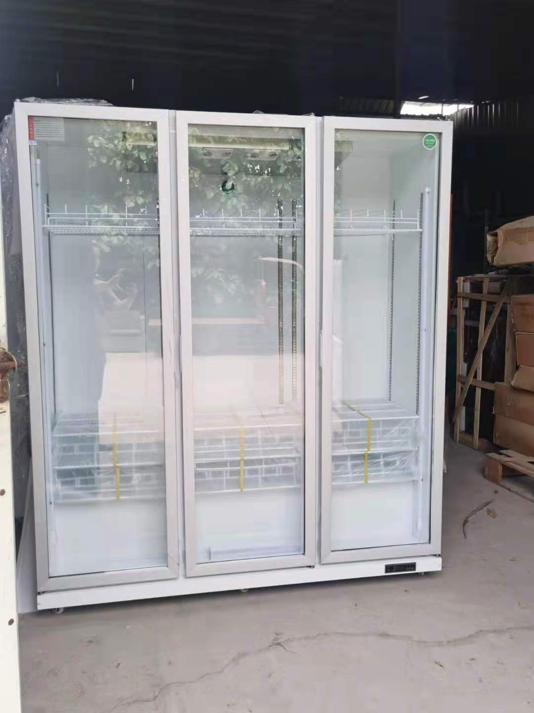 Discount price Glass Door Built in Refrigerator 2 Door Fridge Beverage Cooler