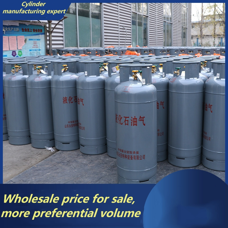 Industry Steel Cylinder 50kg Double valve Composite LPG Cylinder Kitchen Restaurant Cooking Commercial Propane Butane Gas Tank