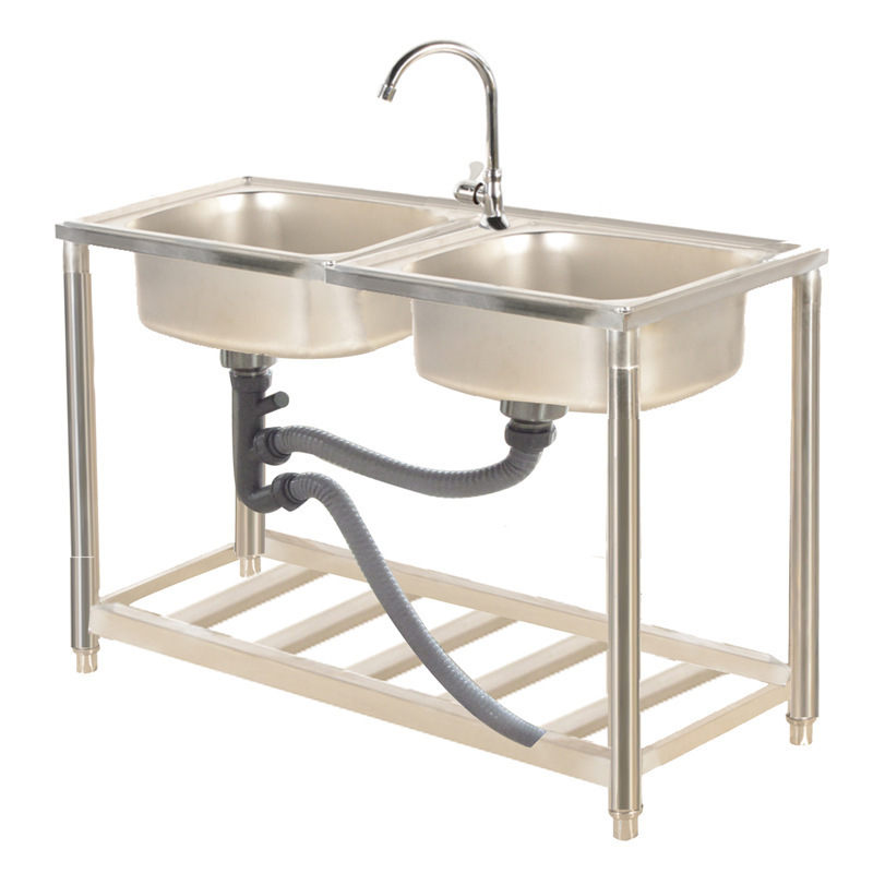 1 Sink 2 Sinks Detachable Disassemble One Stop Purchasing Home Kitchen Sink Stainless Steel