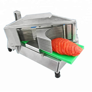 Commercial Stainless Steel Slim Manual Fruit Slicer Lemon / Tomato / Onion Slicer Fruit Cutter Slicing Tools