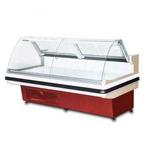 2.1m  2.7m 3.9m Length Meat Display Refrigerator Fresh Meat Showcase Case Supermarket Refrigerator Cabinet