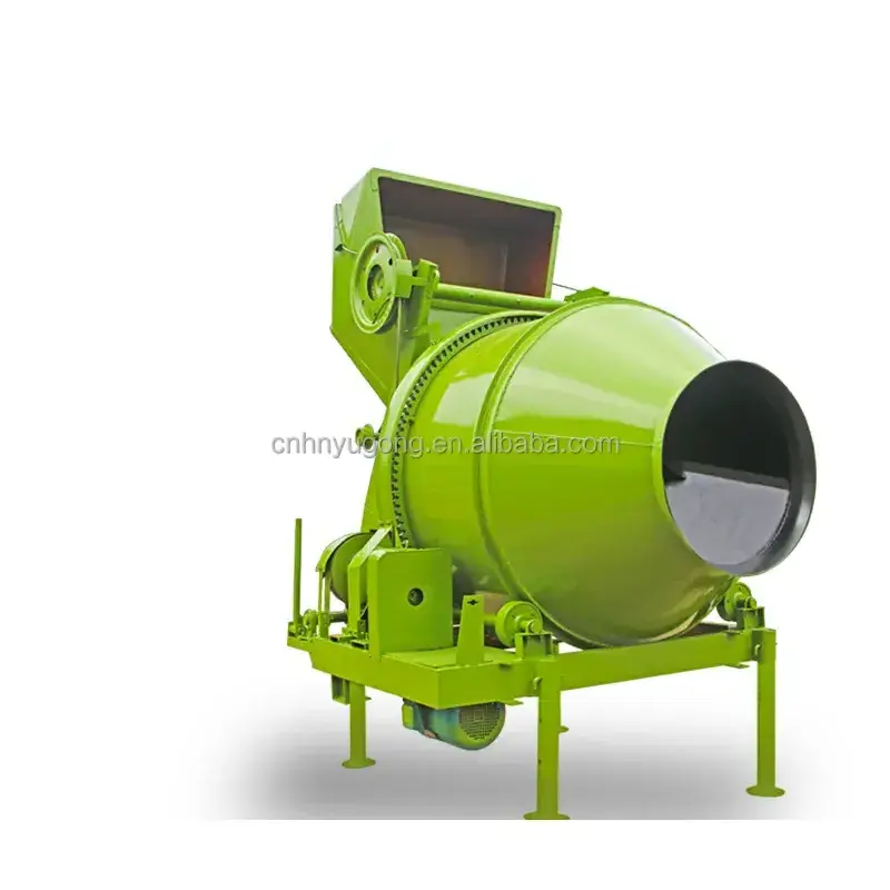 JZC 350 Liter Electric Reversible Concrete Mixer With Hydraulic Hopper