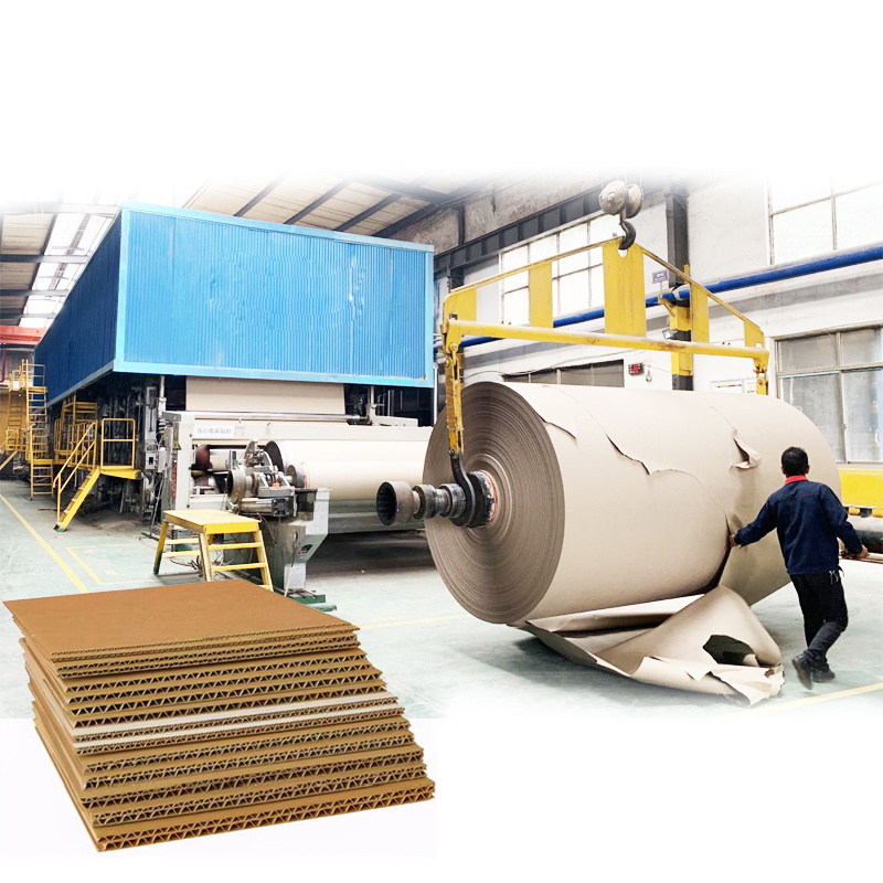 50 Ton Waste Corrugated Cardboard Paper Pulper Kraft Paper Corrugator Making Machines