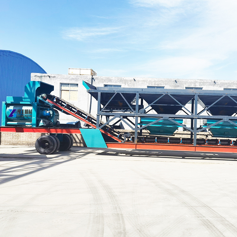 Wholesale Price 120m3/h 1000 m3/h Portable Concrete Batch Plant With 2 3 4 Units Aggregate Storage Hopper