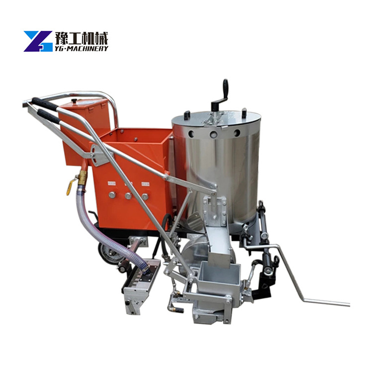 China manufacturer Automatic hand push road painting thermoplastic road marking machine