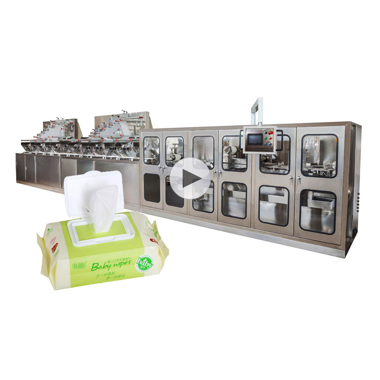 Fast Shipment Canister Wet Wipes Machine Wet Wipes Folding Machine