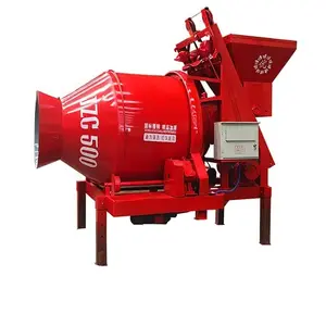 JZC 350 Liter Electric Reversible Concrete Mixer With Hydraulic Hopper