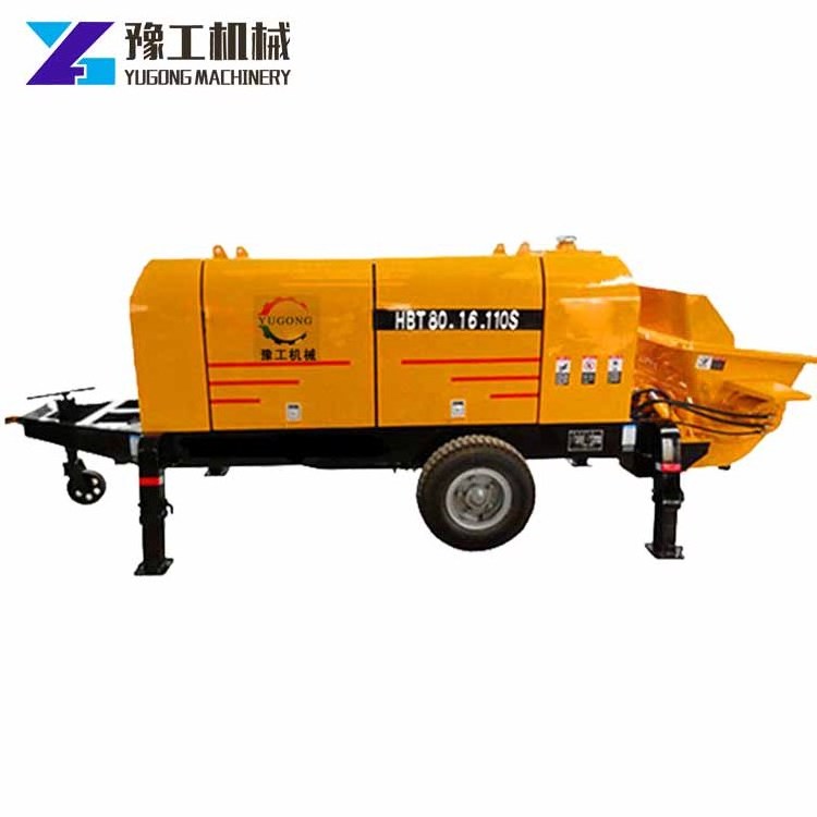 Trailer concrete pumps machine factory price