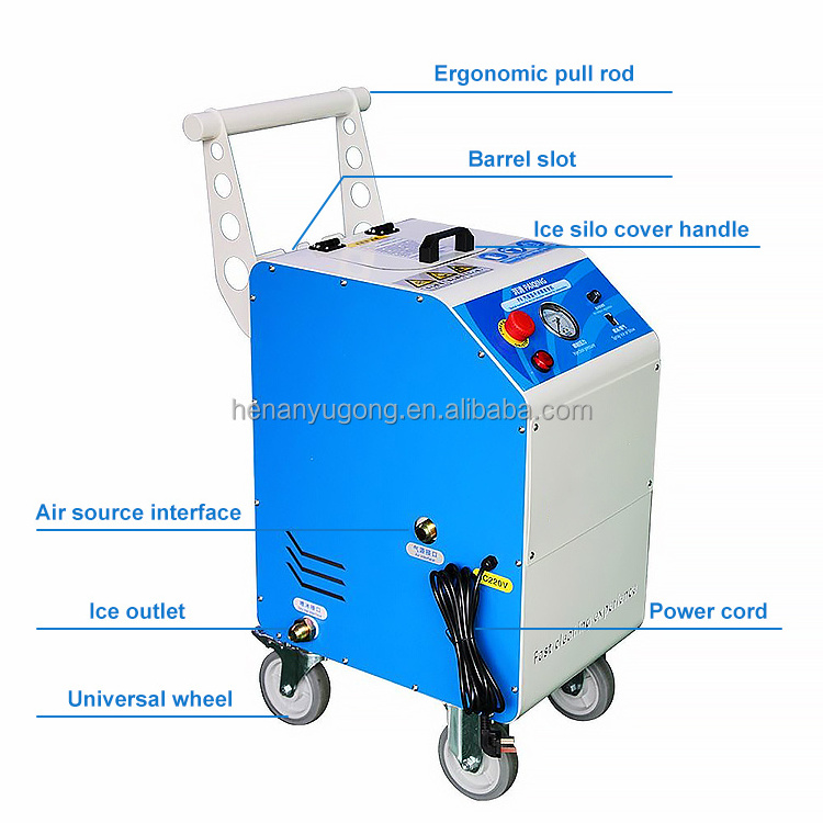 Factory Price Portable CO2 Dry Ice Blasting Cleaning Machine Automotive Dry Ice Cleaner Machine