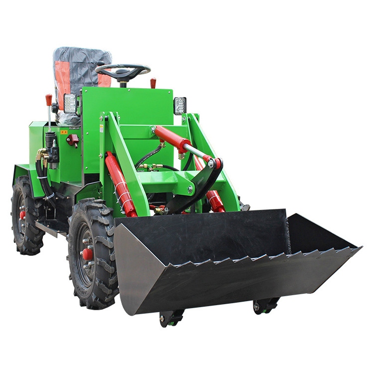 Small 4wd electric loader electric mini skid steer loader