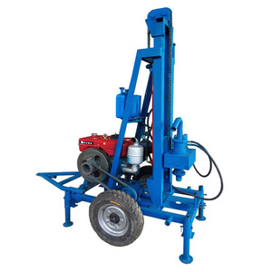 China cheap portable 200 meters mini water well drilling rig swivel factory sale