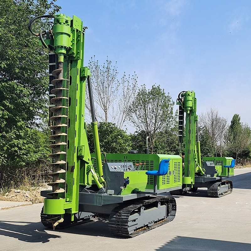 Crawler Solar Spiral Pile Driver Guardrail Truck Mounted Pile Driver Pile Driver Post Machine