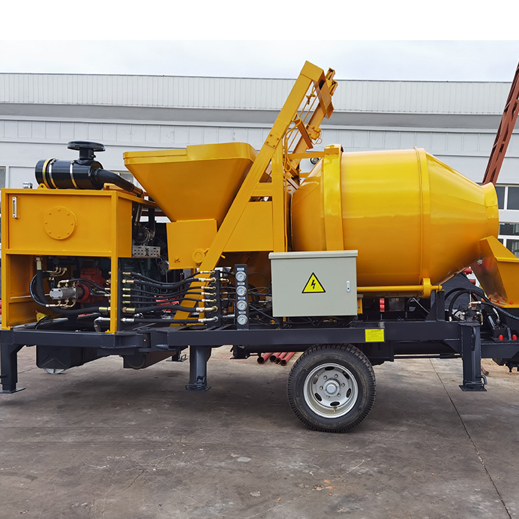 New Arrival Forced Mini Portable Diesel Concrete Mixer With Concrete Pump