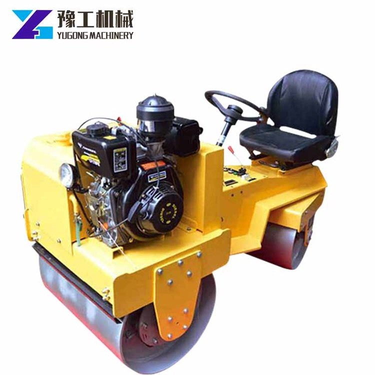 YG rodillo compactador vibratorio de tambor doble soil compaction build road tandem roller