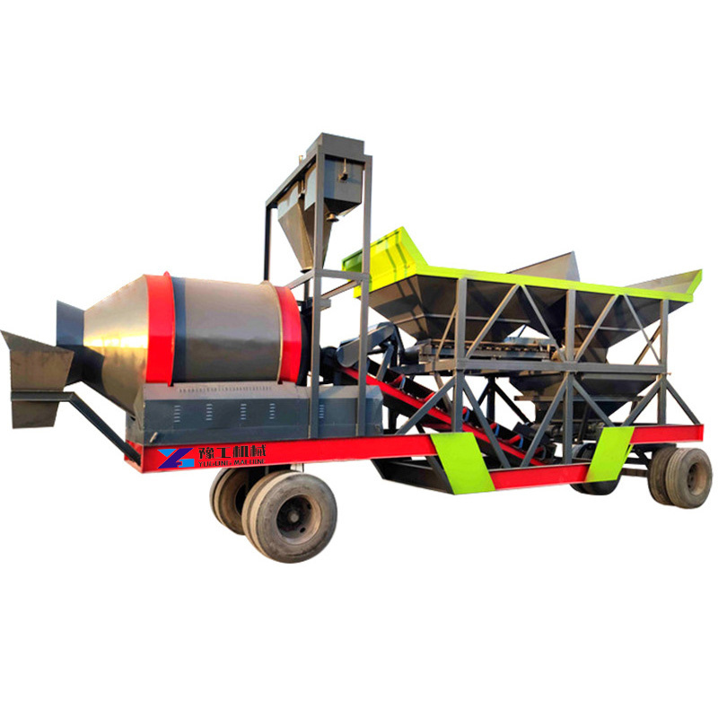 Wholesale Price 120m3/h 1000 m3/h Portable Concrete Batch Plant With 2 3 4 Units Aggregate Storage Hopper