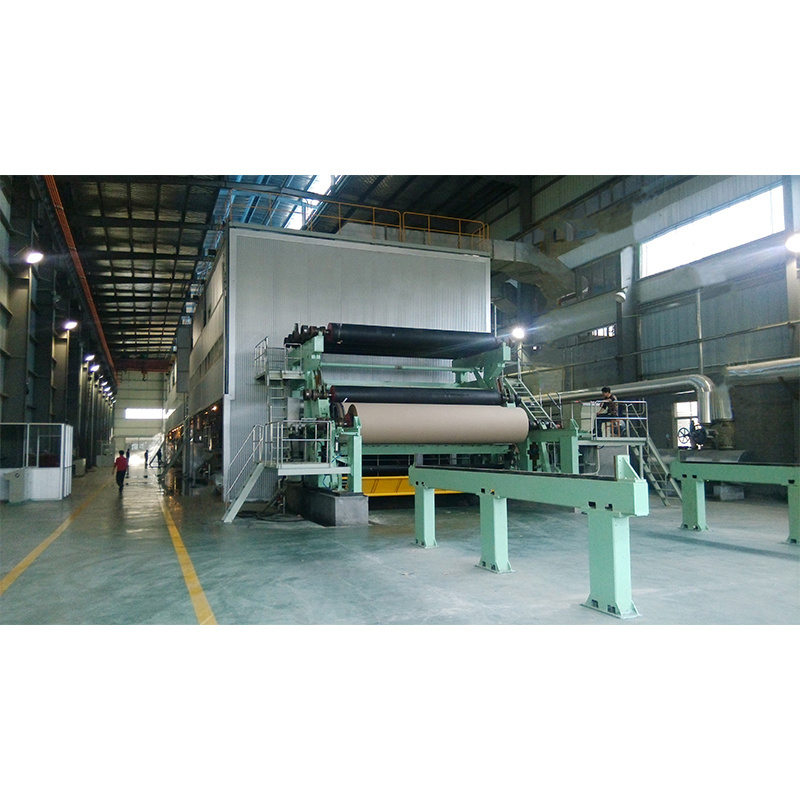 Paperboard machinery mill used carton recycle corrugated cardboard paper making machine