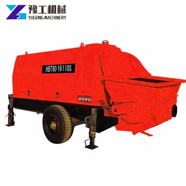 Trailer concrete pumps machine factory price