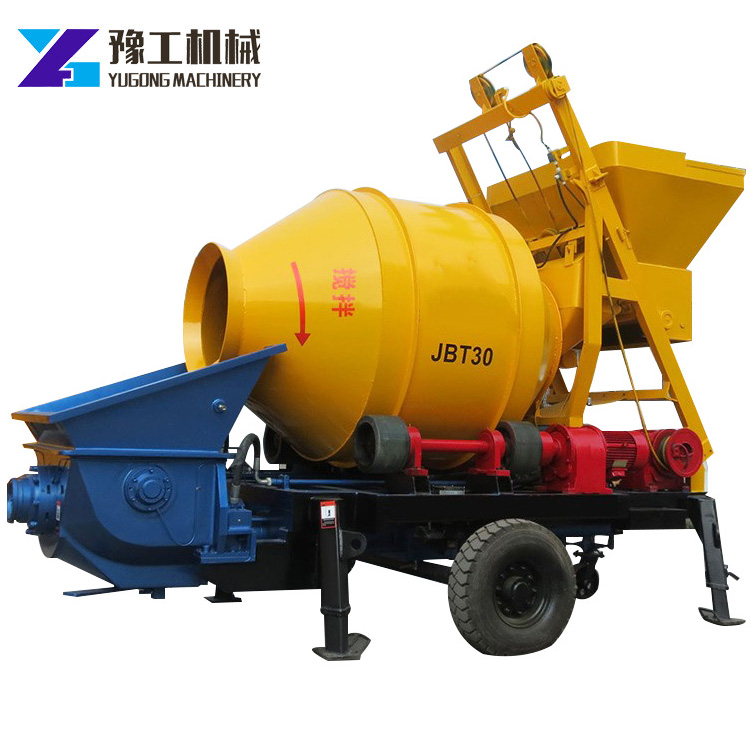 Minle 20M3/H Diesel Engine Concrete Trailer Pumps/Small Concrete Pump Mini Pumpcrete Machine