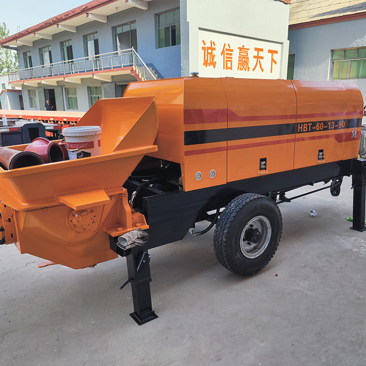 Electric Diesel Hydraulic Concrete Pouring Pump Bobcat Concrete Pump For Sale