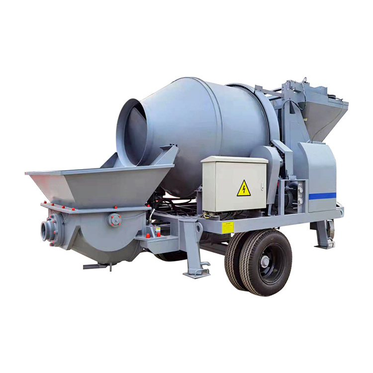 Trailer mounted concrete pump small mobile concrete mixer with pump