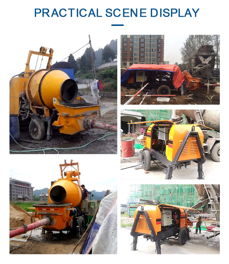 20M Height Diesel Concrete Pump Mixer With Concrete Pump Truck Mounted Pump For Concrete