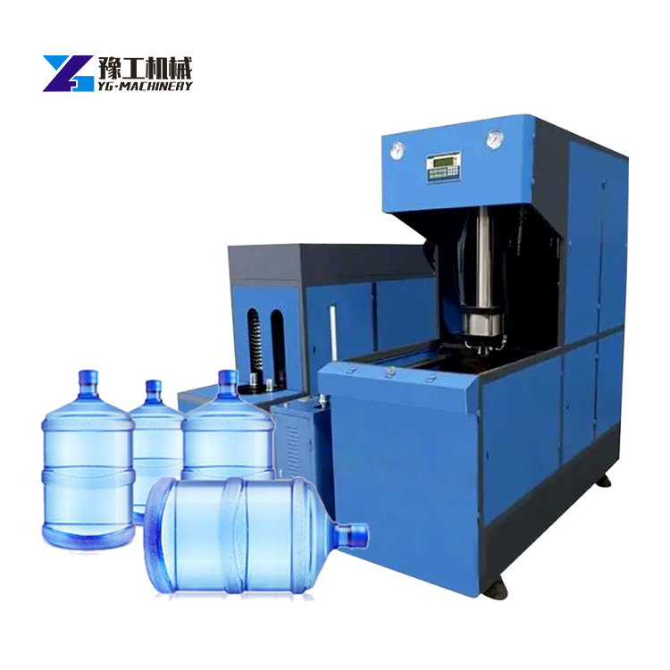 80BPH PET Plastic Processed Blowing Machine With Hand Feeding Water Bottle Blower For 20 Liter/5 Gallon Bottles