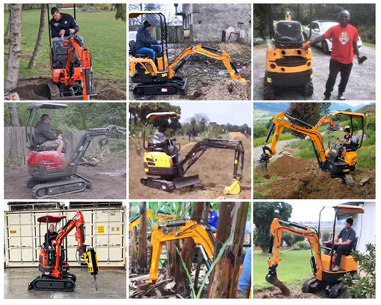 Portable atv backhoe mini digger excavator Epa Excavator