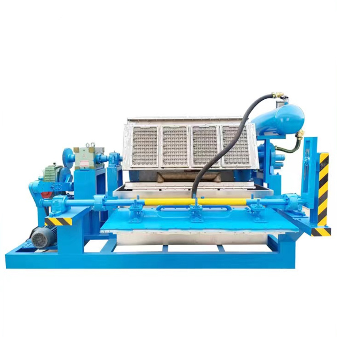 Small egg trays molding machinery paper pulp forming automatic egg carton tray making machine